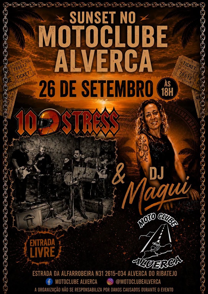 Sunset no Moto Clube de Alverca